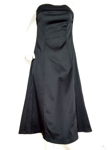 Coast black satin dress size - coast,