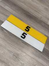 No 5 3D Gel Show Number Plate Pair