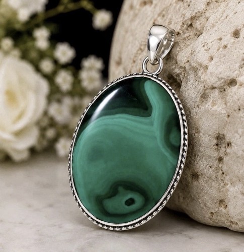 Large natural malachite - large,