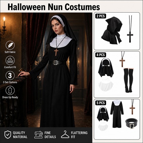 Naughty nun womens fancy dress - nun,