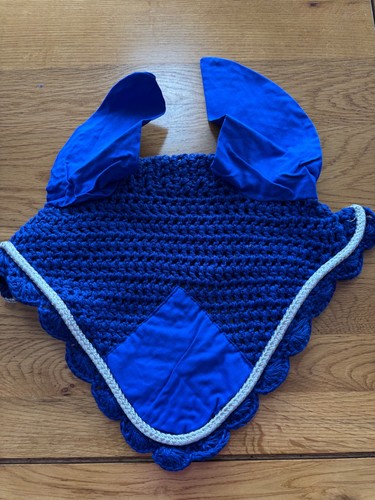 Bright navy crochet with blue - navy,