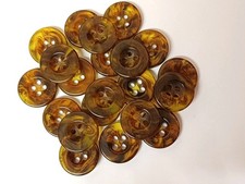 15mm x 10 Brown Tortoise Shell