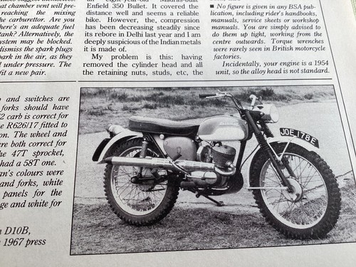 Bsa bushman motorcycle - bsa,