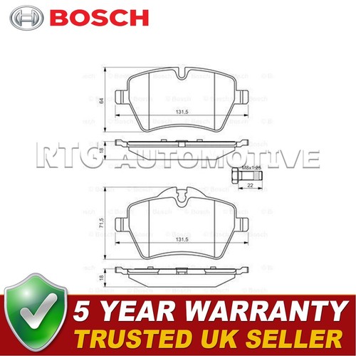 Bosch front brake pads set - brake,