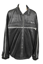 BRUCE LEE Black Fleece Jacket size XL Mens Full Zip Outdoors Outerwear