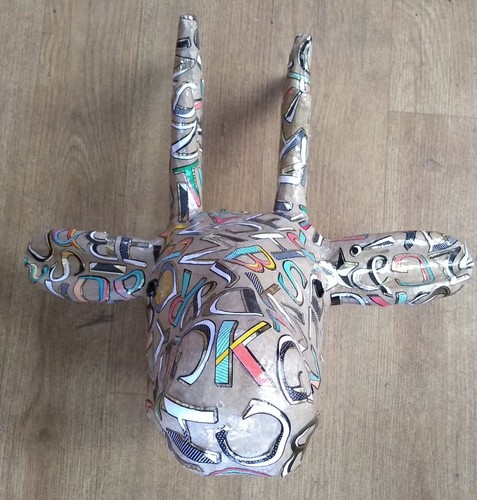 Deer trophy head funky - deer,
