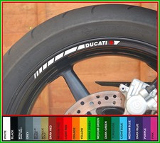 8 x DUCATI WHEEL RIM STRIPE