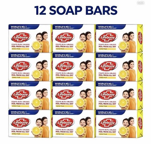 Lifebuoy lemon soap - x12, bars