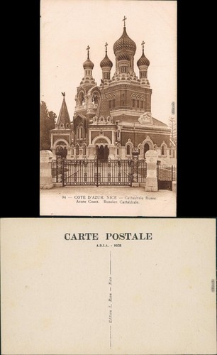 Postcard nice russian - nice,