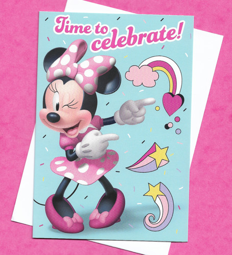 Minnie mouse birthday card - minnie,
