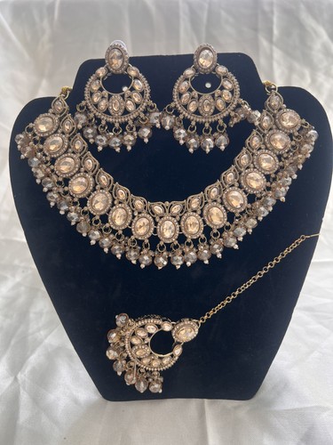Indian bridal jewellery set - indian,
