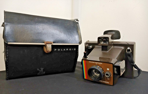 Vintage polaroid camera super - vintage,