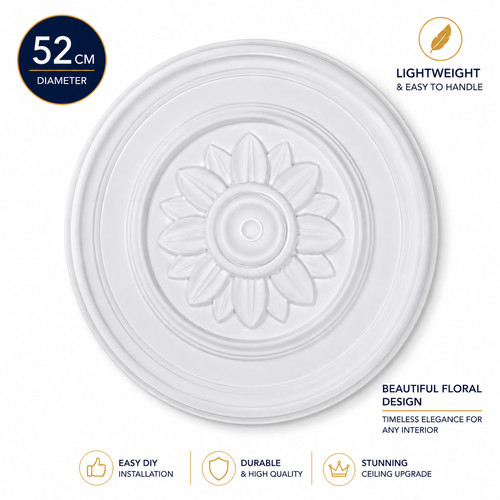 Ceiling rose premium cm - rose,