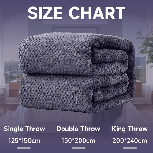 Large warm fleece soft throw - warm,