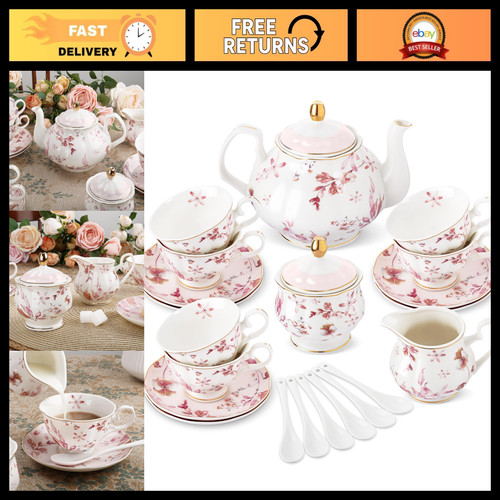 Piece floral porcelain tea - porcelain,