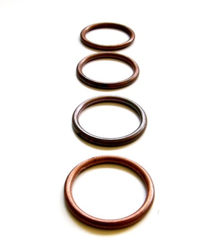 Copper exhaust gaskets - 4x,