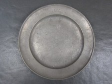 Antique pewter 8 5/8" plate