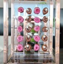 Mini Donut Wall Clear Perspex Plastic Doughnut Stand Weddings Parties. Standing