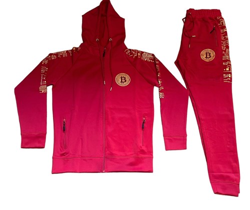 Mens red tracksuit designer - mens,
