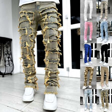 Mens Skinny Ripped Jeans