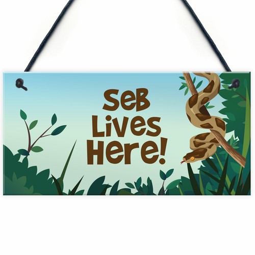 Personalised pet snake sign - personalised,