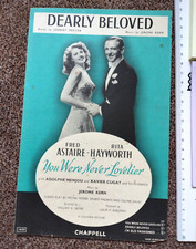 Sheet Music RITA HAYWORTH FRED ASTAIRE Dearly Beloved JEROME KERN JOHNNY MERCER
