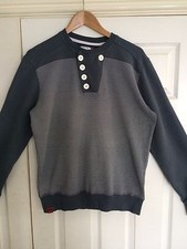 Men's BCK & HRSY sweatshirt top size M NWOT grey with white stripes