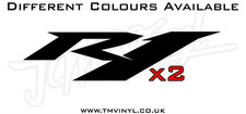2 X YAMAHA R1 LOGO STICKERS -