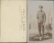 WW1 Soldier Studio Real Photo