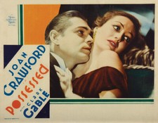 Possessed (1931) Romance Joan Crawford Clark Gable DVD Public domain (Disc Only)