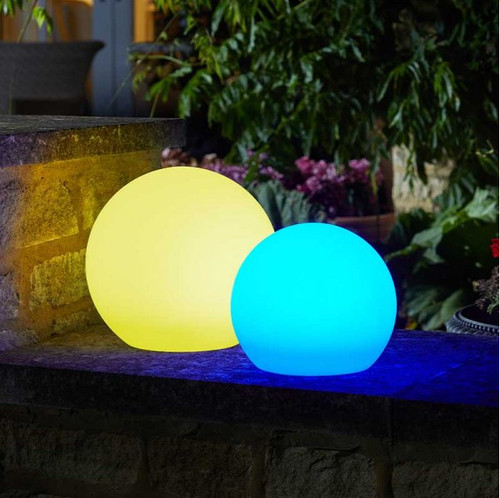 Large orb light garden home - light,