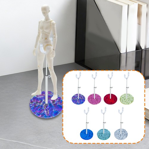 Doll display stand adjustable - stand,