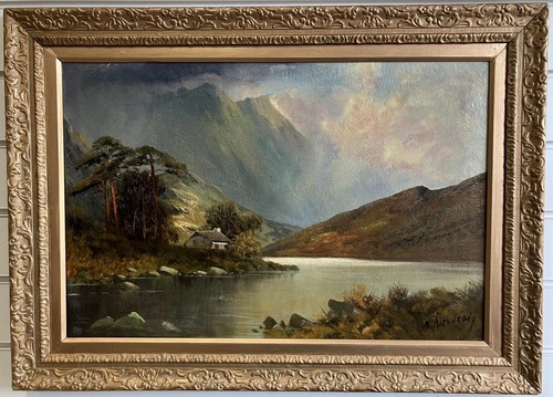 Antique oil painting - antique,