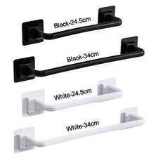 Self Adhesive Towel Rod Towel Bar Stick On Wall Bath Towel Holder Rail Racks