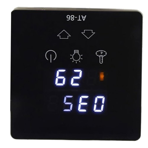 Touch screen sauna heater - screen,