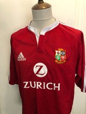 BRITISH LIONS RUGBY UNION SHIRT SIZE LARGE