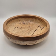 Handcrafte spalted beech wooden bowl - Side Plate - Serving Bowl
