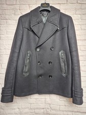 Belstaff Black Wool Navy Pea