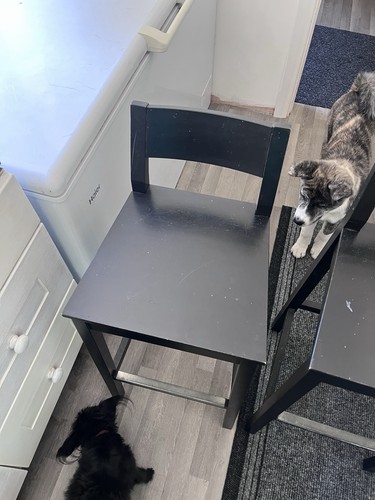 Ikea black bar stools - ikea,