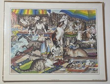 Vintage 1983 Pool Party Cats
