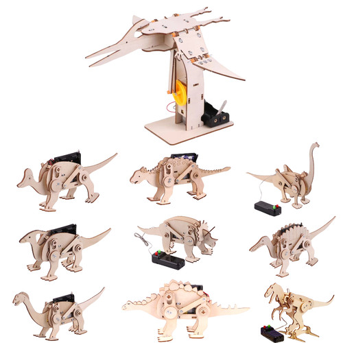Remote control wooden dinosaur - remote,