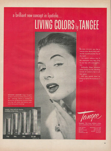1955 tangee living colors new - tangee,
