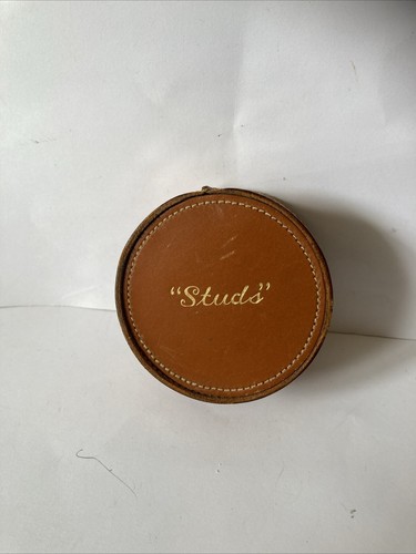Pig skin leather round studs - pig,
