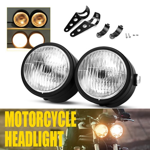 Pair motorcycle headlight - headlight, lamp