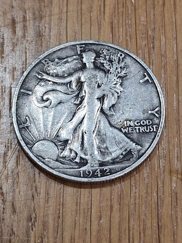 1942 walking liberty half - walking,