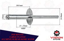 Large Flange Pop Rivets –