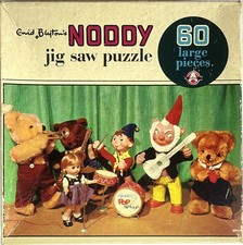 1969 Enid Blyton's Noddy's Pop Group Jigsaw Puzzle, 60pcs, Complete