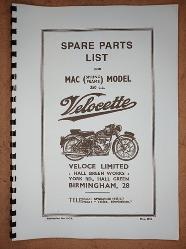 Velocette mac spring - velocette,