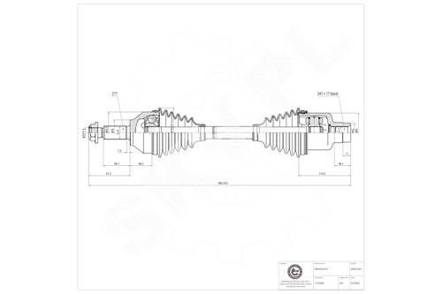 Front drive shaft - front,