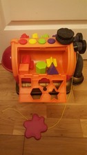 Large Noo Noo Pull Along Lights & Sounds Shape Sorter Teletubbies Complete